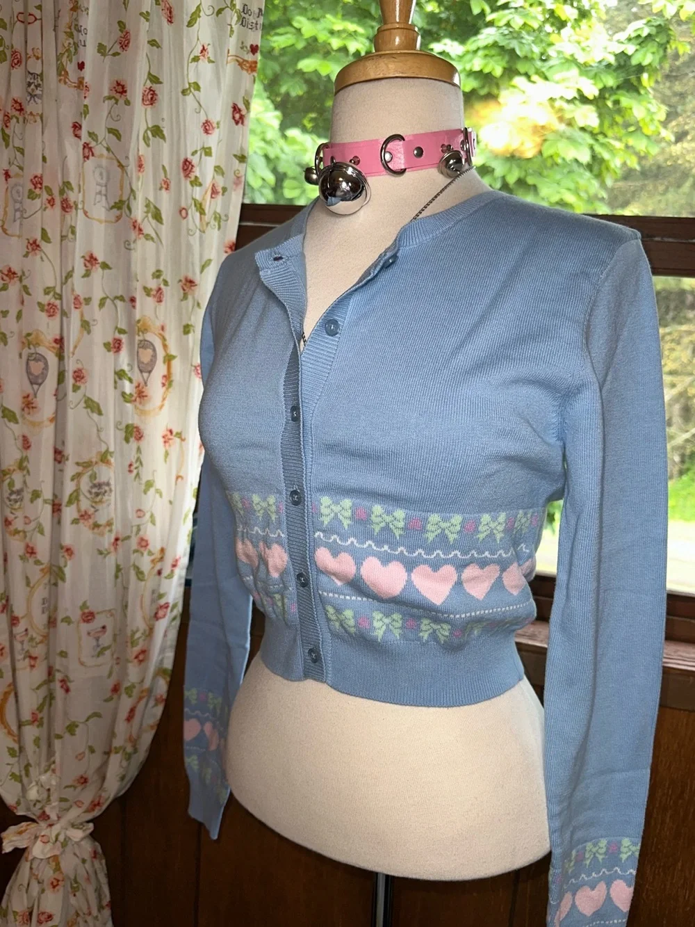 Dolls Kill • Sugar Thrillz Pastel Passion For You Intarsia Knit Sweater